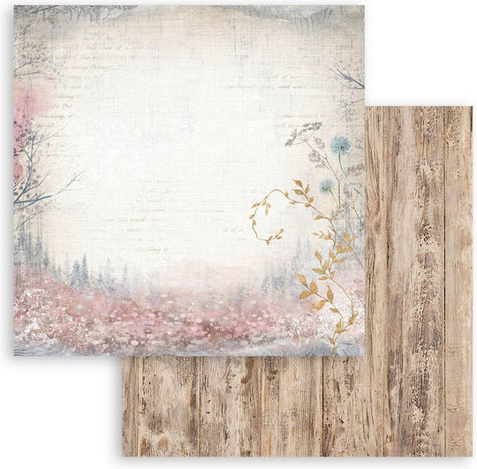 Скрапбукинг хартии 10 бр. 20.3×20.3 см Stamperia Create Happiness Dewdrops