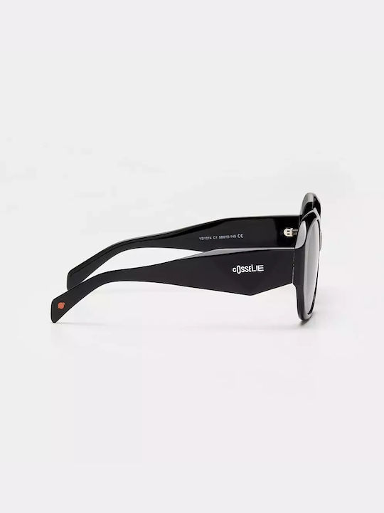 Cosselie Boston Women's Sunglasses with Black Plastic Frame and Black Gradient Polarized Lens 1802202366