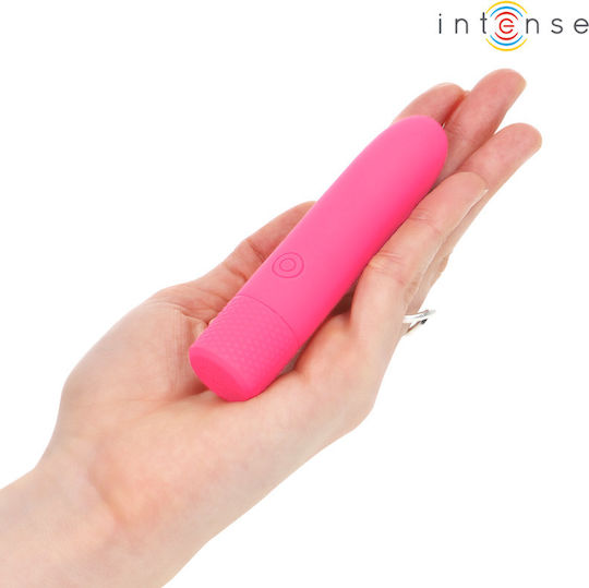 Intense Rechargeable Vibrating Mini Δονητής Bullet 10cm Ροζ
