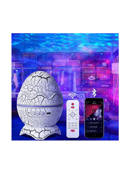 Smart Projector Διακοσμητικό Φωτιστικό Δεινόσαυρου Ηχείο 13.5εκ.