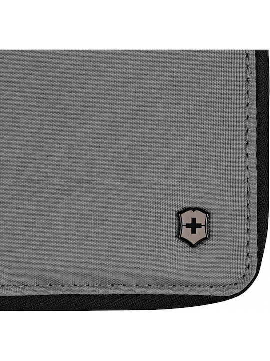 Travel Essentials Men's Wallet Travel with RFID Gray