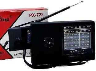 PX722 Portable Radio Rechargeable with USB Black