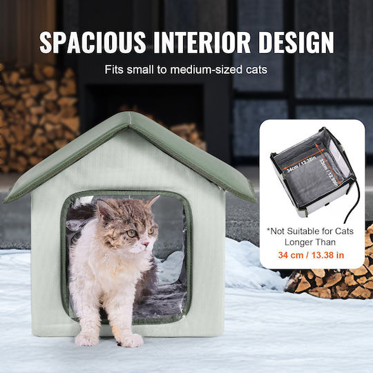 Vevor Heated Houses Cat Green