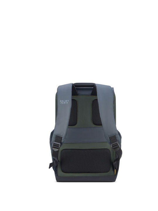 Delsey Securflap Wasserdicht Tasche Rucksack für Laptop 15.6" Army