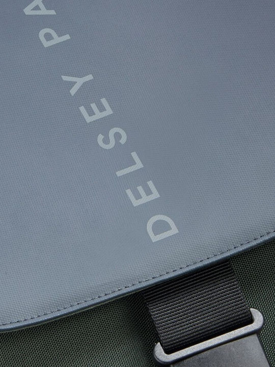 Delsey Securflap Wasserdicht Tasche Rucksack für Laptop 15.6" Army