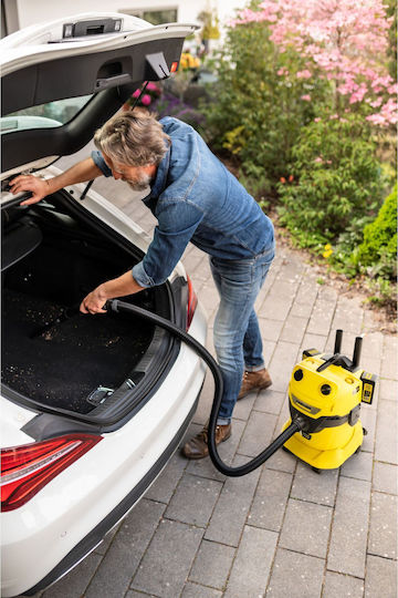 Karcher WD 4-18 Dual V-20/22 Rechargeable Vacuum Wet / Dry Without Charger and Battery with Plastic Bin 20lt