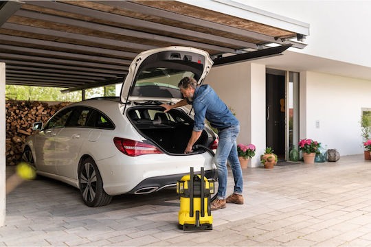 Karcher WD 4-18 Dual V-20/22 Rechargeable Vacuum Wet / Dry Without Charger and Battery with Plastic Bin 20lt