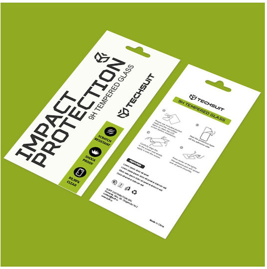 Techsuit Full Glue Full Face Tempered Glass Μαύρο (Motorola Moto G35)