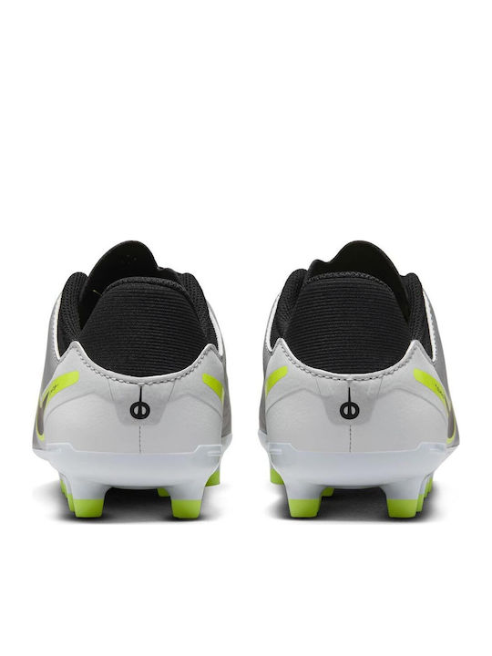Jr Tiempo Legend 10 Academy Fg Mg FG/MG Παιδικά Ποδοσφαιρικά Παπούτσια με Τάπες Ασημί