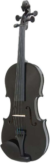 3/4 Schwarze Klassische Holzvioline