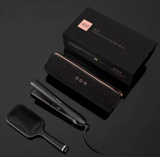 GHD Gold Advanced Styler Gift Set Hair Straightener & Hair Brush