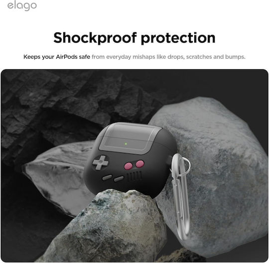 Elago Aw5 Hang Case Case Silicone in Black color for Apple AirPods 4