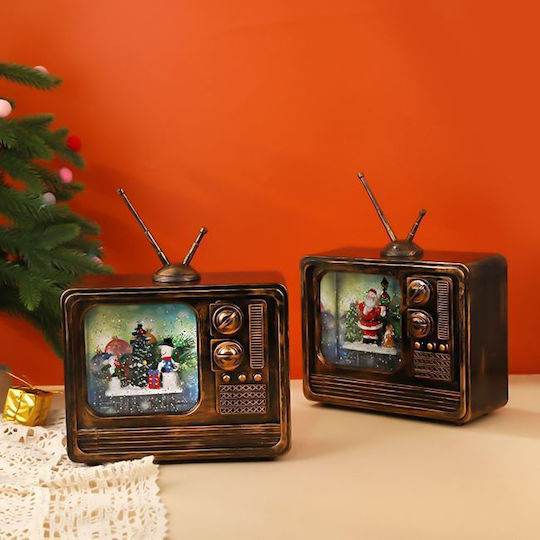 Коледна Изпълнена със светлина украса TV 16x9x20см 1бр