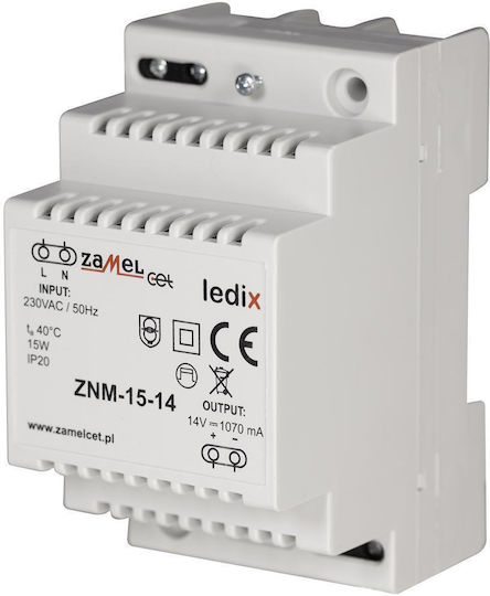 Захранване за LED модули Zamel 14V DC 15W ZNM-15-14 LDX10000021