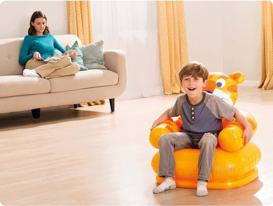 Intex Φουσκωτή Πολυθρόνα Κίτρινη 65x64cm