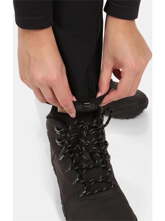 Dama Tesatura Pantaloni cu Croială Normală Black