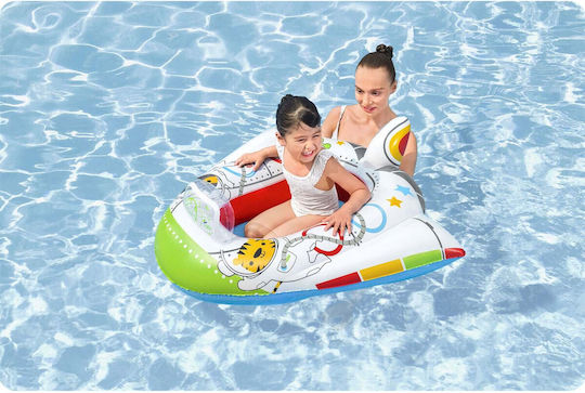 Bestway Παιδική Φουσκωτή Βάρκα Λευκή 104x99εκ.