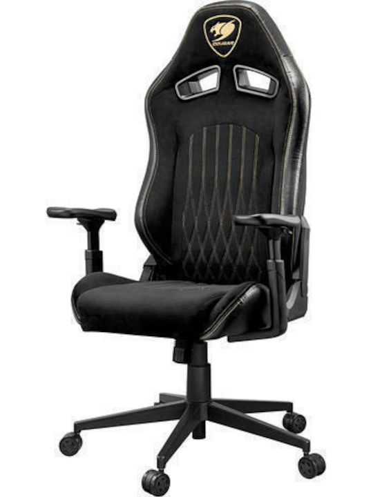 Cougar Royal F Καρέκλα Gaming Δερματίνης με Ρυθμιζόμενα Μπράτσα Μαύρη