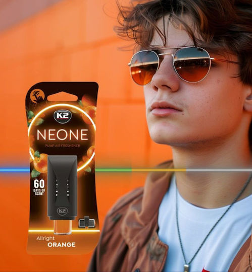 Ароматизатор за кола за вентилация с регулируема интензивност K2 Neone Allright Orange 1бр