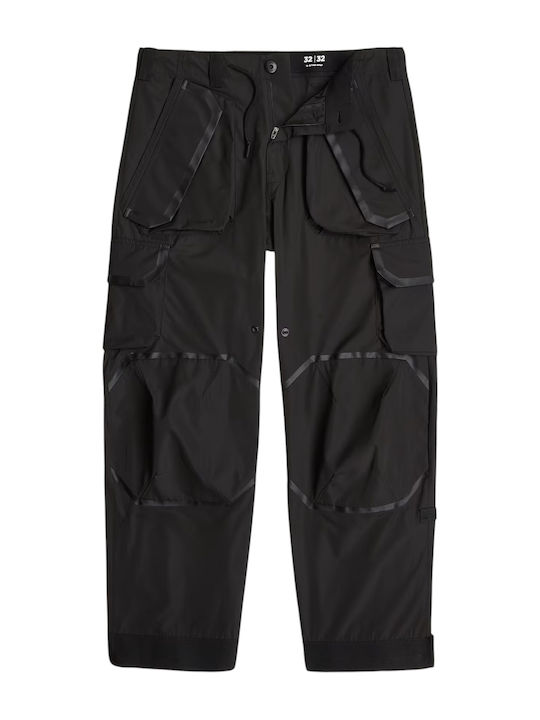3d Παντελόνι Cargo σε Relaxed Εφαρμογή Black