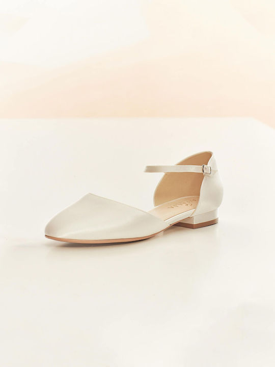 Bridal Satin Ivory Pump 2 Cm Sissi