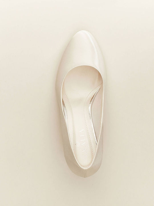 Bridal Satin Ivory Heel 6 Cm Grace