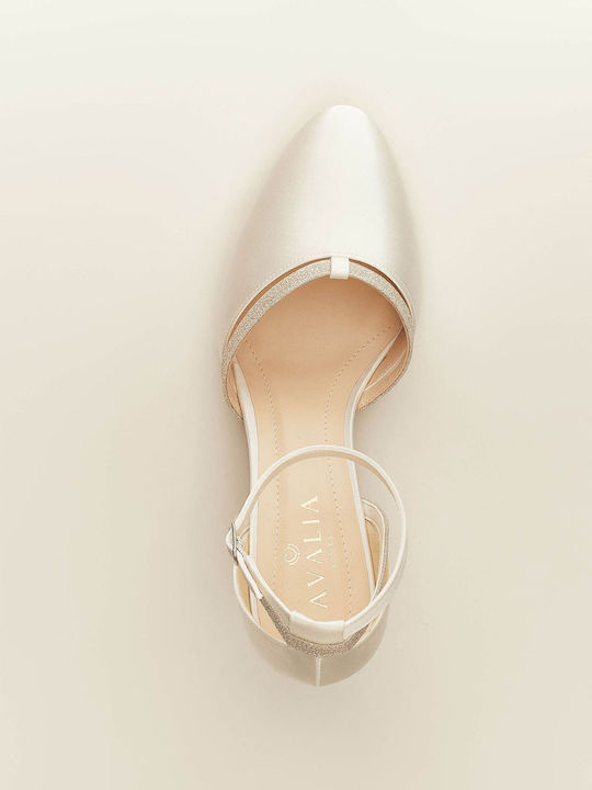Ivory Satin Bridal Pump 5.5 Cm Luna