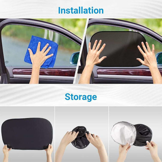 Car Sun Shades Windshield Interior 50x31cm 2 Pieces