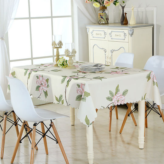 Tablecloth Stain Resistant Beige 150x150cm