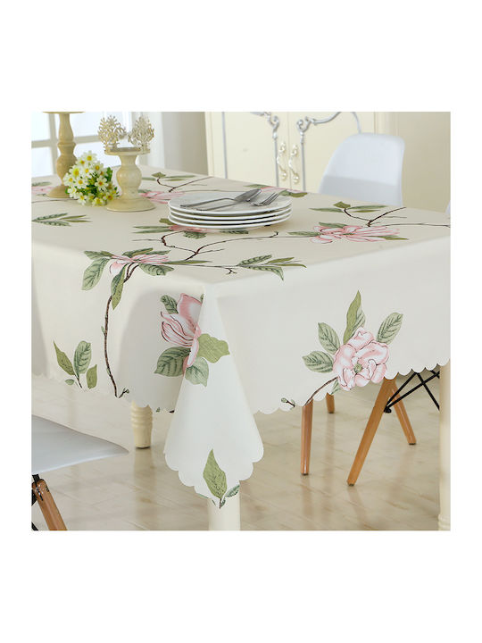 Τραπεζομάντηλο Αλέκιαστο Beige 150x150εκ.