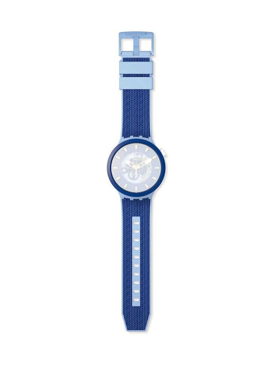 Swatch Fabric Strap Blue 19mm