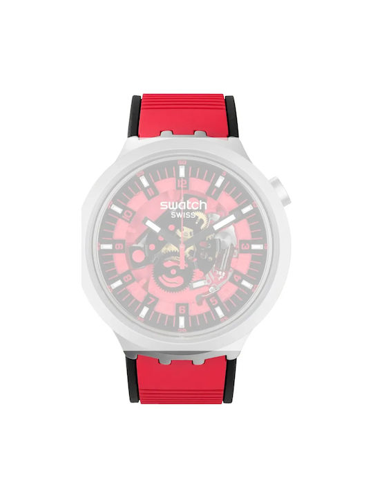 Swatch Rubber Strap Red 19mm