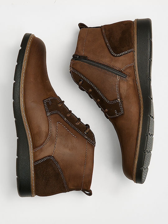 Herrenstiefel Braun Leder