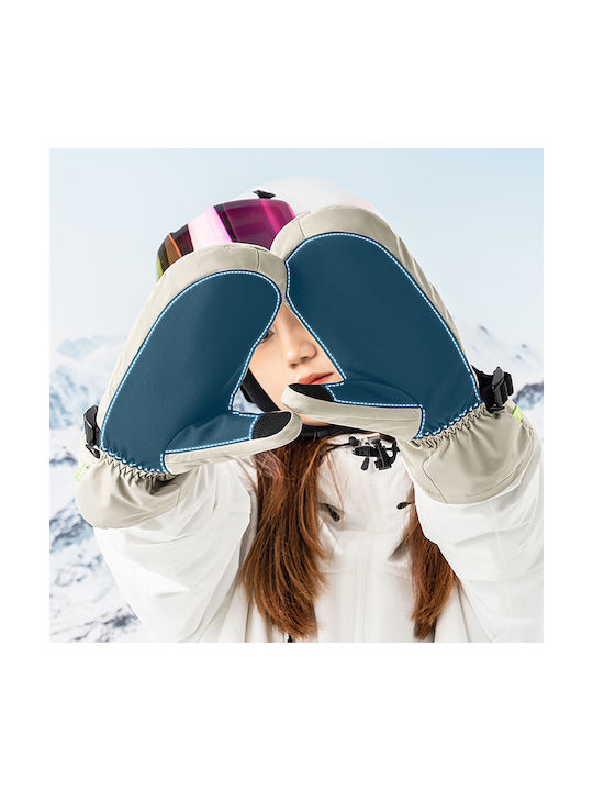 Qunature Full Length Männer Ski- & Snowboardhandschuhe Braun