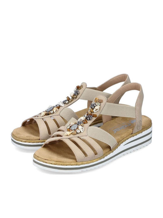 Γυναικεία Σανδάλια Beige/Cream