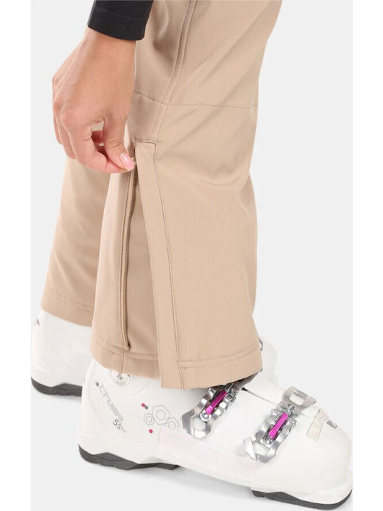 Kilpi Dione WL0408KI-Beige Women's Ski & Snowboard Soft Shell Trousers
