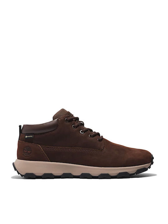 Winsor Park MID LACE UP Leather Brown Men's Boots Anatomical
