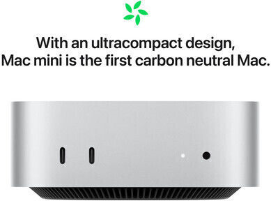Apple Mac Mini (2024) (M4 10-ядрен/24GB/1TB SSD/MacOS) 10-ядрен графичен процесор