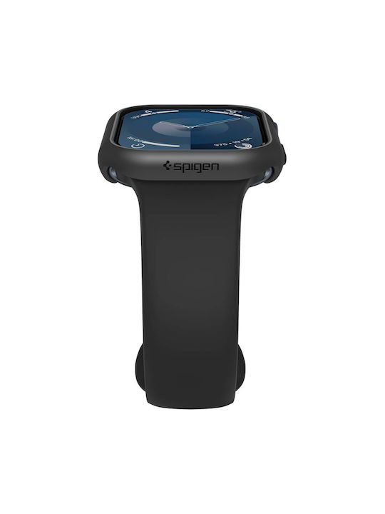 Spigen Thin Fit Θήκη Σιλικόνης σε Μαύρο χρώμα για Apple Watch 10 (46 mm)