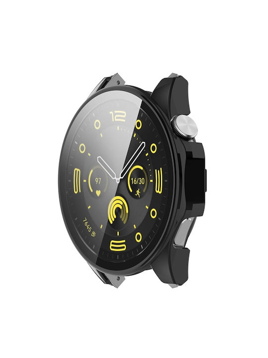 Techsuit Defense360 Pro Πλαστική Θήκη με Τζαμάκι σε Μαύρο χρώμα για Huawei Watch GT 4 (46mm)