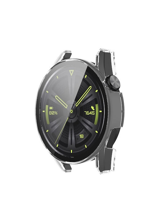 Techsuit Defense360 Pro Plastikhülle mit Glas in Transparent Farbe für Huawei Watch GT 3 (46mm)