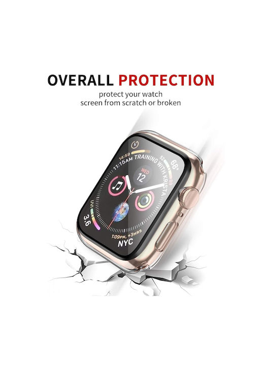 Techsuit Defense360 Pro Plastic Case with Glass in Transparent color for Apple Watch 1, 2, 3 (38mm)