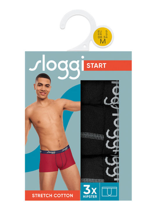 Start Hipster Ανδρικά Μποξεράκια Μαύρο 3Pack
