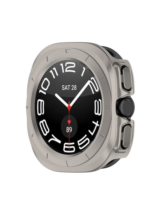 Πλαστική Θήκη σε Ασημί χρώμα για Samsung Galaxy Watch Ultra 47mm Πλαστική Θήκη σε Ασημί χρώμα για Samsung Galaxy Watch Ultra 47mm