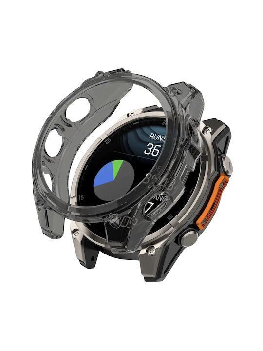 Θήκη Σιλικόνης σε Μαύρο χρώμα για Garmin Fenix 8 51mm Θήκη Σιλικόνης σε Μαύρο χρώμα για Garmin Fenix 8 51mm