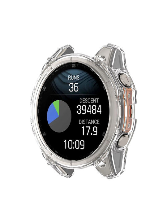 Силиконов Калъф в Прозрачен цвят за Garmin Fenix 8 47мм