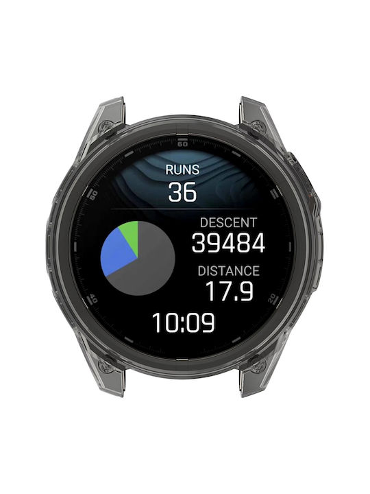 Carcasă de Silicon în culoarea Negru pentru Garmin Fenix 8 47mm