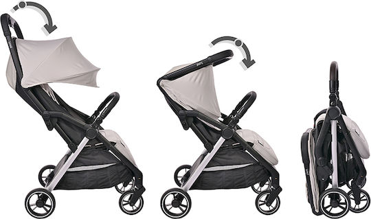 Lorelli Loret Adjustable 2 in 1 Baby Stroller Suitable for Newborn Gray 8.2kg