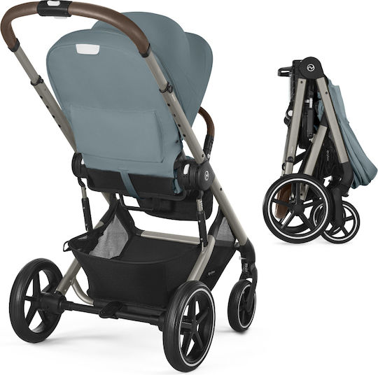 Cybex Balios S LUX Adjustable Baby Stroller Suitable for Newborn Stormy Blue 11.7kg