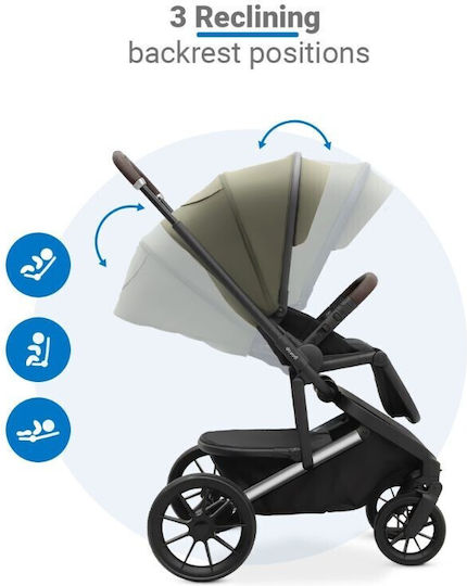 Dovadi Fly Adjustable 2 in 1 Baby Stroller Suitable for Newborn Forest Green